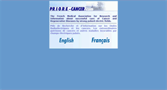 Desktop Screenshot of priore-cancer.com